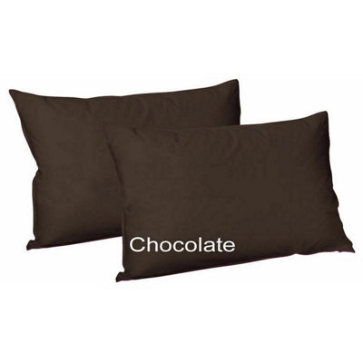 CHILIMILII Polycotton Pair Of Pillowcases Plain Dyed Housewife Pillow Covers 50X75 Cm