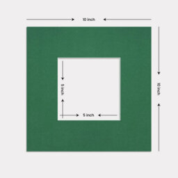 Ak Frames 10X10 Emerald Picture Mounts To Fit 5X5 Aperture Size - Mount Board Only (No Frame Included) - thumbnail 3