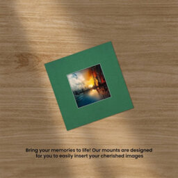 Ak Frames 10X10 Emerald Picture Mounts To Fit 5X5 Aperture Size - Mount Board Only (No Frame Included) - thumbnail 5