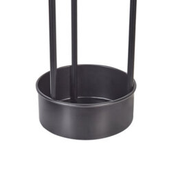Beliani Umbrella Stand Monnaie Metal Black - thumbnail 6