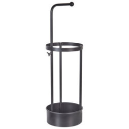 Beliani Umbrella Stand Monnaie Metal Black