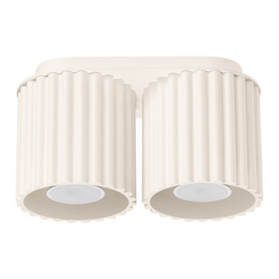 Luminosa Lighting Luminosa Aura Surface Mounted Downlight Beige 2X Gu10 - image 1