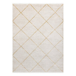RugsX Modern Carpet Duke 51245 Cream / Gold - Trellis, Structured, Very Soft  200X290 Cm - thumbnail 3