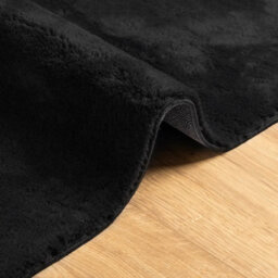 Walplus Rug Huarte Short Pile Soft And Washable Black 200X280 Cm - thumbnail 6