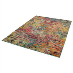 Multicoloured Abstract Modern Geometric Easy To Clean Rug For Dining Room-200Cm X 300Cm - thumbnail 2