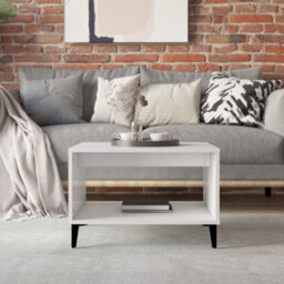 Berkfield Coffee Table High Gloss White 60X50X40 Cm Engineered Wood - thumbnail 3