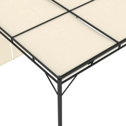 Berkfield Garden Gazebo With Side Curtain 3X3X2.25M Cream - thumbnail 7