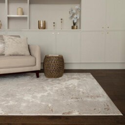 Furniturebox Uk Elysia Metallic Gold Lustre Rug 160X230 - thumbnail 1