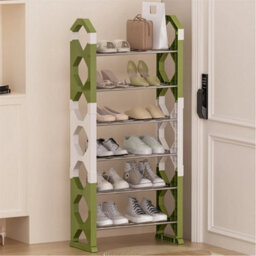 8 Tiers White&green 2-8 Tier Shoe Rack 50Cm Width Footwear Storage Shelf Organizer Stand