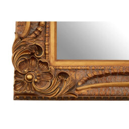 Orsina Pewter Frame Wall Mirror With Bead & Leaf Design, Embossed Floral Mirror, Landscape Or Portrait Style Mirror - thumbnail 4