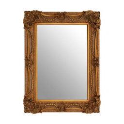 Orsina Pewter Frame Wall Mirror With Bead & Leaf Design, Embossed Floral Mirror, Landscape Or Portrait Style Mirror - thumbnail 1