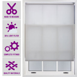 Furnished Made To Measure Day Light Roller Blinds - Grey Roller Blind For Windows And Doors (W210Cm (L)210Cm