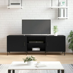 Vidaxl Tv Cabinet Black 150X30X50 Cm Engineered Wood