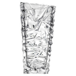 Queensway Home and Dining Queensway Home & Dining 25Cm Height Rio Crystal Look Heavy Glass Bouquet Flower Vase - thumbnail 5