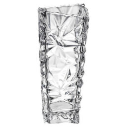 Queensway Home and Dining Queensway Home & Dining 25Cm Height Rio Crystal Look Heavy Glass Bouquet Flower Vase - thumbnail 6