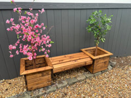 Charles Taylor Knights Single Planter Bench - thumbnail 2