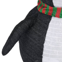 Berkfield Decorative Christmas Snow Penguin Figure Led Luxury Fabric 60Cm - thumbnail 8