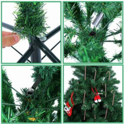 5Ft Artificial Christmas Tree With Metal Stand For Home And Party - thumbnail 8