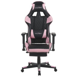 Beliani Gaming Chair Victory Faux Leather Pink - thumbnail 4