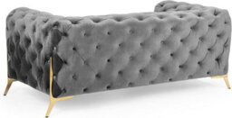 Stratus Interiors Italian Chesterfield 2 Seater Sofa Plush Velvet Uk Manufactured - thumbnail 3