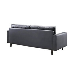 Eco Living Stockholm 3+2 Seater Sofa Set, Button Tufted Grey Premium Leather - thumbnail 4