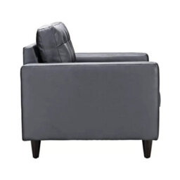 Eco Living Stockholm 3+2 Seater Sofa Set, Button Tufted Grey Premium Leather - thumbnail 5