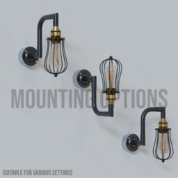 Hemp Ceiling Rope Lampshade Wire Metal Basket Pendant Lighting Easy Fit Shades Industrial Indoor Pendant Lamp Shade - thumbnail 8