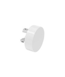 28mm Styleline  Gliding Curtain Pole Set With Stud End - White, 115Cm - thumbnail 4
