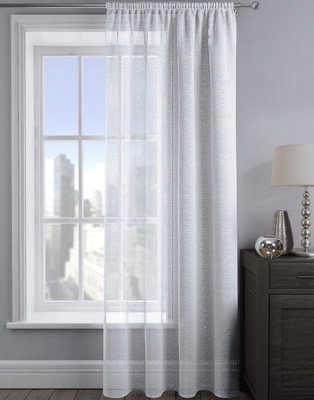 Velosso Alessandria Sheer Voile Panel Slot Top - White
