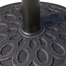 Outsunny 14Kg Round Garden Parasol Base Decorative Resin Market Umbrella Stand - thumbnail 9