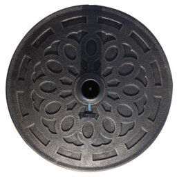 Outsunny 14Kg Round Garden Parasol Base Decorative Resin Market Umbrella Stand - thumbnail 7
