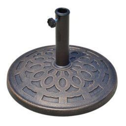 Outsunny 14Kg Round Garden Parasol Base Decorative Resin Market Umbrella Stand - thumbnail 2