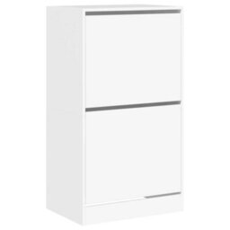 Walplus Shoe Cabinet With 2 Flip-Drawers White 60X42X108 Cm - thumbnail 2