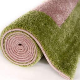 The Rugs Joli Green And Pink Geometric Rug Soft Dense Pile Easy To Clean And Pet Friendly For Living Rooms And Bedrooms - thumbnail 7