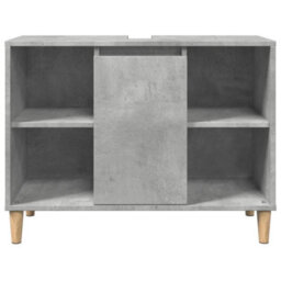 Walplus Bathroom Cabinet Concrete Grey 80X33X60 Cm Engineered Wood - thumbnail 5