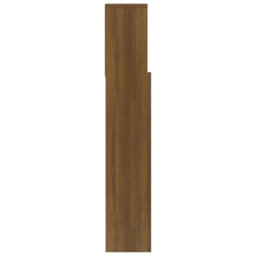 Berkfield Headboard Cabinet Brown Oak 120X19X103.5 Cm - thumbnail 6