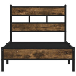 Berkfield Bed Frame Without Mattress With Headboard Sonoma Oak 80X200 Cm - thumbnail 4
