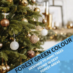 Loops Premium 7Ft Artificial Hinged Christmas Tree - Realistic 49 Inch Wide Xmas Decoration - thumbnail 6