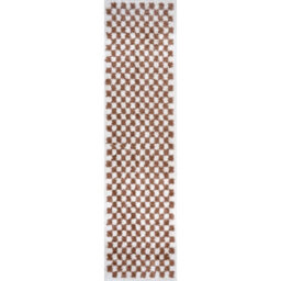 The Rugs Moodi Shaggy Terra Pixelate Rug Runner Tartan Thick High Pile For Living Rooms, Bedrooms, Hallways, Kitchens - thumbnail 9