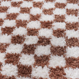 The Rugs Moodi Shaggy Terra Pixelate Rug Runner Tartan Thick High Pile For Living Rooms, Bedrooms, Hallways, Kitchens - thumbnail 3