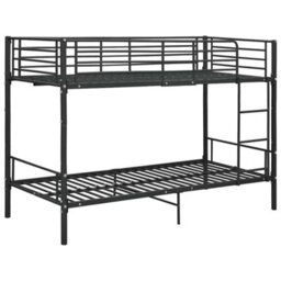 Walplus Bunk Bed Without Mattress Black Metal 90X200Cm - thumbnail 2