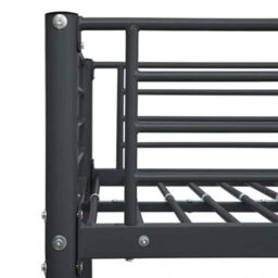 Walplus Bunk Bed Without Mattress Black Metal 90X200Cm - thumbnail 5