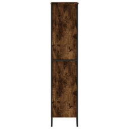 Berkfield Bookcase Smoked Oak 80X31X137.5 Cm Engineered Wood - thumbnail 5