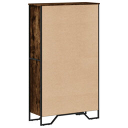 Berkfield Bookcase Smoked Oak 80X31X137.5 Cm Engineered Wood - thumbnail 6