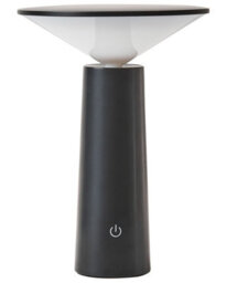 Wyld And Coco Wireless Table Lamp Black Iron - Touch Dimmer, Usb Recharge, Minimalist Indoor-Outdoor Lighting - thumbnail 1