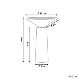 Wyld And Coco Wireless Table Lamp Black Iron - Touch Dimmer, Usb Recharge, Minimalist Indoor-Outdoor Lighting - thumbnail 3