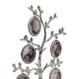 Collage Frame Family Tree Silverplated Photograph Snapshot Display Home Decor - thumbnail 2