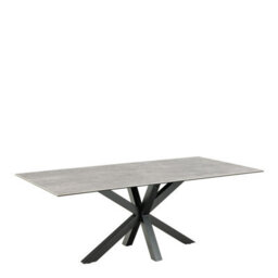 Furniture To Go Heaven Dining Table With Ceramic Grey Top (L) 200Cm Seats Up To 6