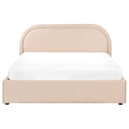 Beliani Ottoman Bed Boucle Quillien 140 X 200 Cm (Eu Double) Beige - thumbnail 7