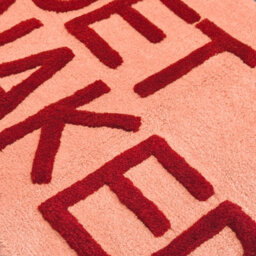 Allure Bath Fashions Get Naked Slogan Bath Mat Non Slip Fun Bathroom Rug (Pink/red) - thumbnail 6